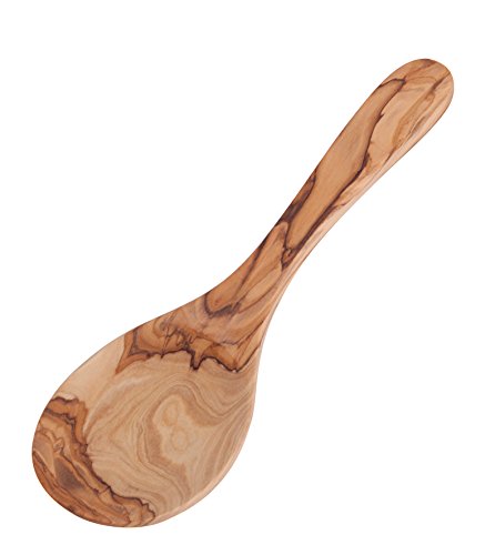 Redecker Oiled Olive Wood Rice Serving Spoon, 10-5/8-Inches