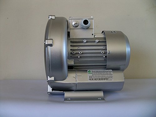 Regenerative Blower 0.67Hp, 220-480V/3Phase, 57CFM, 64'H2O Max Press, Goorui GHBH 0D5 34 1R2