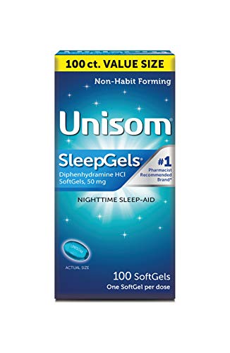 Unisom SleepGels, Nighttime Sleep-aid, Diphenhydramine HCI, 100 SoftGels