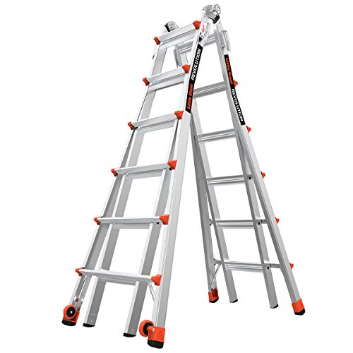 Little Giant Ladders, Revolution, M26, 26 ft, Multi-Position Ladder, Aluminum, Type 1A, 300 lbs weight rating (12026)