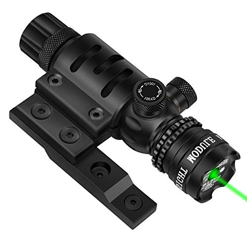 EZshoot Mlok Green Laser Sight Green Dot 532nm Rifle Scope with M-Lok Rail Mount for Outdoor Hunting Shooting - Include Barrel Mount Cable Switch