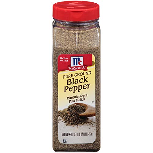 McCormick Pure Ground Black Pepper, 16 oz (052100030302)