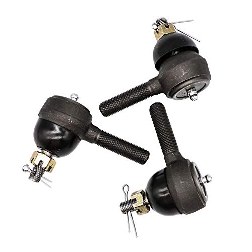 Ball Joint Kit,Set of (3) Tie Rod End with grease fitting Fits for Club Car DS Golf Carts (1976-2008)