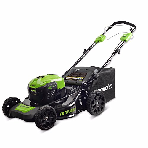 Greenworks 21-Inch 40V Self-Propelled Cordless Lawn Mower, Battery Not Included MO40L02