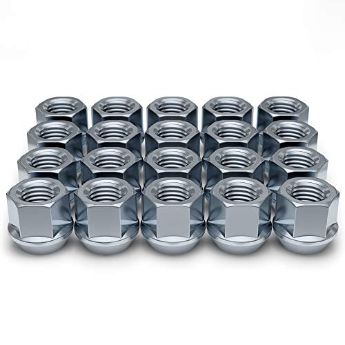 White Knight Wheel Accessories 1309-1S Zinc M14 x 1.50 Open End Bulge Acorn Lug Nut 20 Pack