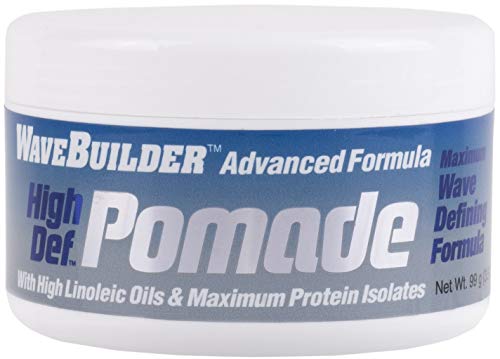 WaveBuilder Advanced Formula High Def Pomade | High Linoleic Oils and Maximum Protein Isolates, 3.5 Oz