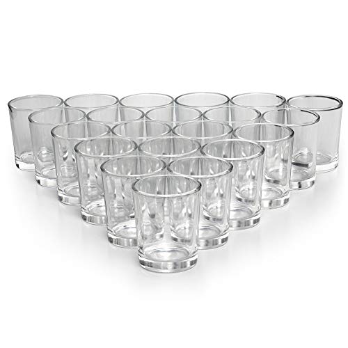 Letine Glass Votive Candle Holders Set of 72, Clear Tealight Candle Holder Bulk, Ideal for Wedding Centerpieces and Home Decor