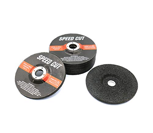 Anmeilexst 7 Pcs 50 grit 4' x 1/4' x 5/8' Grinding Wheel, Grinding Discs, Grinding Disc for Strong Grinding of Metal Surfaces