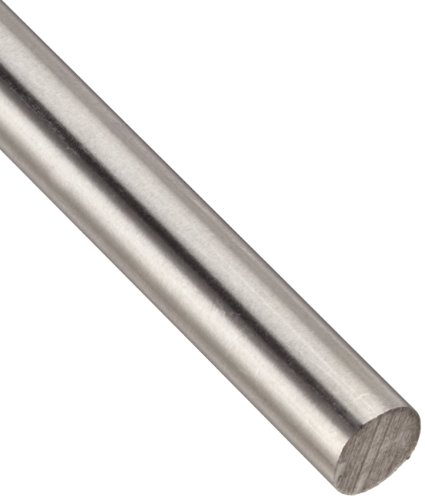 316 Stainless Steel Round Rod, Unpolished (Mill) Finish, Annealed, AMS 5648, 0.375' Diameter, 60' Length