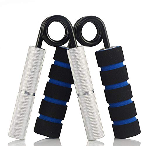 YZLSPORTS Hand Grip and Wrist Strengthener - Resistance from 50-350 lb Metal Exerciser for Hand, Forearm, and Fingers,Silver Stainless Steel (50 LB, Silver)