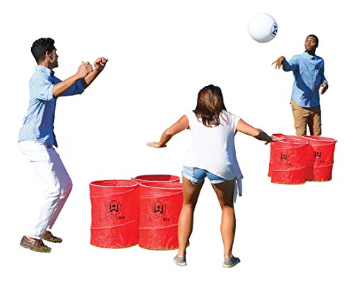 Wicked Big Sports Supersized Pong Outdoor/Indoor Sport Tailgate Games, 6 Cups, Multi (965)