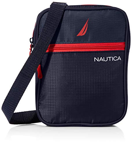 Nautica mens Small Crossbody for Men Messenger Bags, Navy, One Size US
