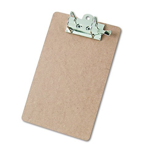 Saunders 05712 Recycled Hardboard Archboard - Brown, Letter Size Document Holder for 2 Hole Punched Documents, Locking Arch Clip