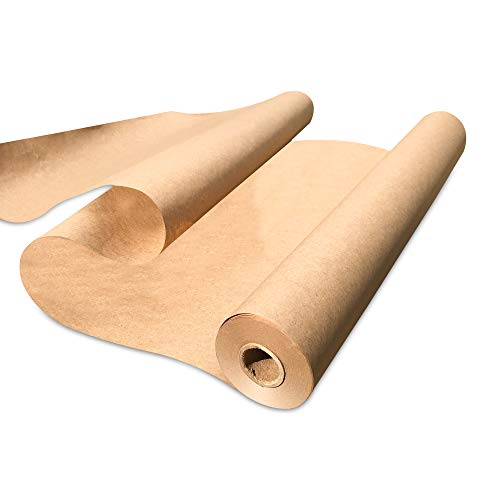 Made in USA Brown Kraft Paper Jumbo Roll 30' x 2400' (200ft) Ideal for Gift Wrapping, Art, Craft, Postal, Packing, Shipping, Floor Protection, Dunnage, Parcel, Table Runner, 100% Recycled Material