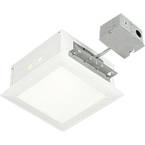 Progress Lighting P6416-30TG Traditional One Light Recessed Housing from Complete Square Housing & Trim Collection in White Finish, 4.25 inches, 11-1/2-Inch Width x 11-1/2-Inch Height