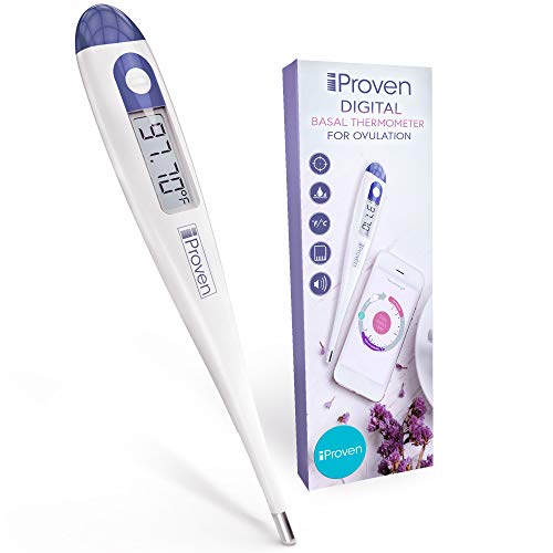 Basal Body Thermometer - Ovulation Predictor - BBT for Fertility Tracking - Works with Every Ovulation APP - Accurate and Highly Sensitive - for Natural Family Planning - BBT-113Ai by iProven