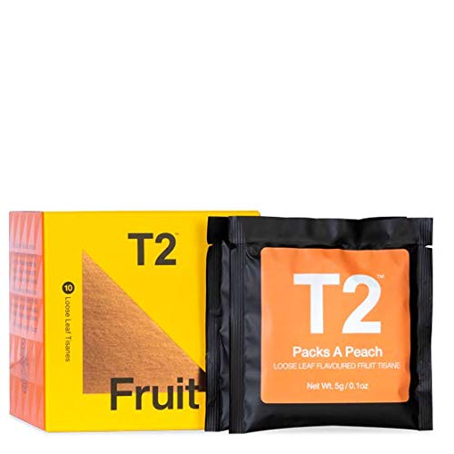 T2 Tea Sips - Fruit Tea Sampler Gift Pack, 10 Loose Leaf Sachets, 2 Oz