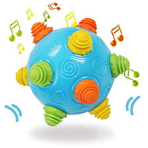 Toddlers Baby Music Shake Dancing Ball Toy, Move and Crawl Ball Toys for Kids,Bouncing Sensory Learning Ball Toys Ideal Gift for Baby Boys and Girls, Endless Fun for Children