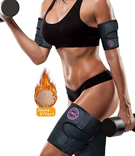 TNT Body Wraps for Arms and Slimmer Thighs - Lose Arm Fat & Reduce Cellulite - 4 Piece Kit, Medium, Pink