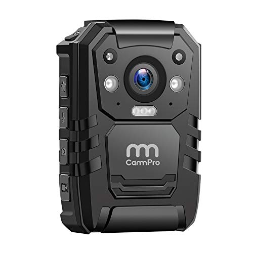 1296P HD Police Body Camera,64G Memory,CammPro Premium Portable Body Camera,Waterproof Body-Worn Camera with 2 Inch Display,Night Vision,GPS for Law Enforcement Recorder,Security Guards,Personal Use