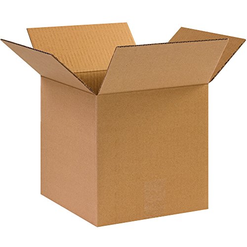 BOX USA B101010 Corrugated Boxes, 10'L x 10'W x 10'H, Kraft (Pack of 25)