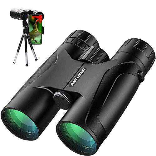 12X50 Powerful Binoculars, High Power HD Binocular for Adults with Smartphone Holder & Tripod, Waterproof Binoculars with Durable and Clear FMC BAK4 Prism Binoculars for Bird Watching, Camping, Hiking