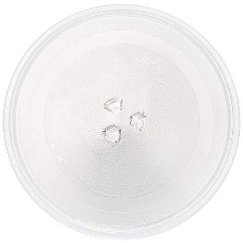 9.6” Turntable Replacement Glass Plate For Small Microwave Oven | 24.5 cm Microwave Glass Plate Replacement Part | 9.6 Inch Round Rotating Ring Dish Tray | 245mm Glass Table Top Small Microwave Oven