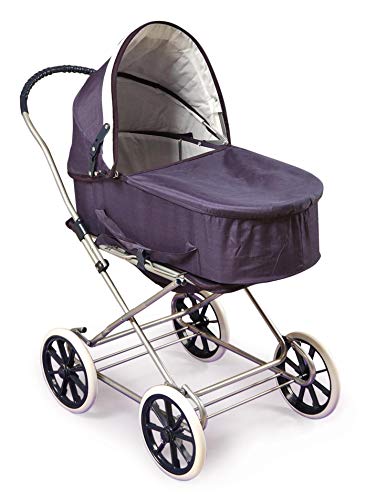 Badger Basket English Style 3-in-1 Doll Pram, Carrier, and Stroller (fits American Girl Dolls)