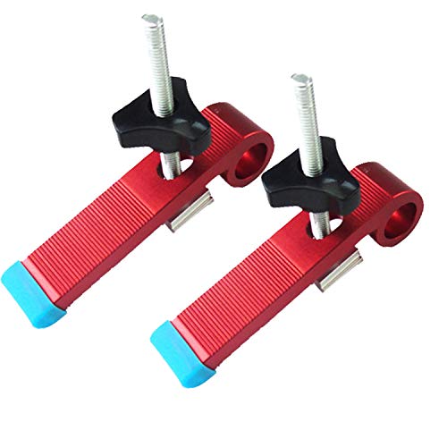 ZffXH T-Track Hold Down Clamp 2 PCS Stopper Woodworking Positioning Limiter Wood Clamp Tool (A30 Style)