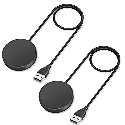 2 Pack Compatible with Samsung Galaxy Watch 3 Active/Active 2 Wireless Charging Dock,Trami Replacement USB Charger Cable Cord Stand for Galaxy Watch 3 41mm 45mm/Active/Active 2 40mm 44mm