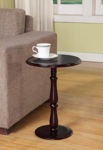 Kings Brand Furniture - Dark Cherry Finish Wood Plant Stand Accent Side End Table