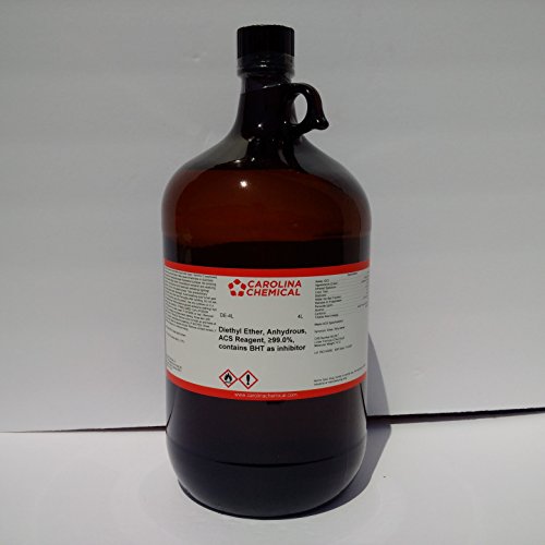 Diethyl Ether, Anhydrous, ACS Reagent, ≥99.0%, 4L Contains BHT as Inhibitor