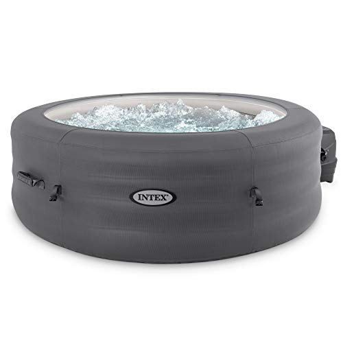 Intex 28481E Simple Spa 77in x 26in Inflatable Hot Tub Bubble Jet Spa with Filter Pump & Cover