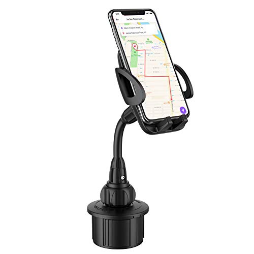 Car Cup Holder Phone Mount, Adjustable Gooseneck Cup Holder Cradle Car Mount 360°Rotatable Car Phone Holder for Cell Phone iPhone 11/Xs/X/8/7 Plus/Samsung Note 9/Galaxy S8,Huawei, etc.