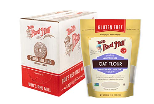 Bob's Red Mill Gluten Free Oat Flour, 18 Ounce (Pack of 4)