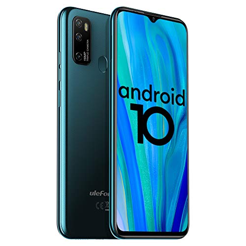 Unlocked Smartphones Ulefone Note 9P (2020) Android 10 Unlocked Cell phones, Triple Rear Camera Triple Card Slots, 6.52' Waterdrop Full-Screen Dual SIM Phones, 4500mAh Global Bands, US Version - Green