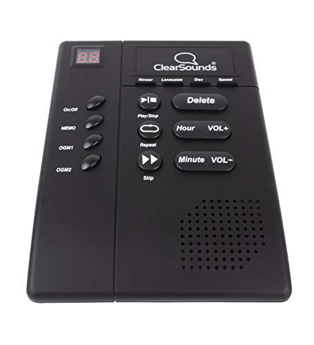 ClearSounds ANS3000 Amplified Answering Machine for Analog Telephones Landline with Up to 30dB Amplification