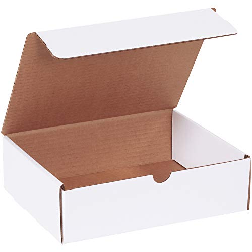 BOX USA BML1083 Literature Mailers, 10' x 8' x 3', White (Pack of 50)