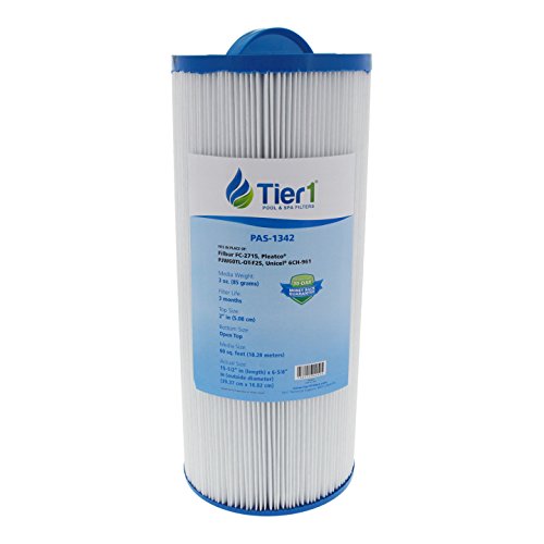 Tier1 Replacement for Jacuzzi J300 6541-383, Pleatco PJW60TL-OT-F2S, Filbur FC-2715, Unicel 6CH-961 Spa Filter for J300 Series Jacuzzi's