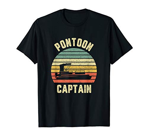 Vintage Pontoon Captain Shirt Funny Pontoon Boat T-Shirt