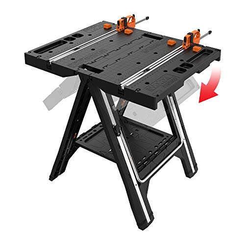 WORX Pegasus Multi-Function Work Table and Sawhorse with Quick Clamps and Holding Pegs – WX051