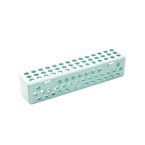 Easyinsmile Sterilization Case Dental Instrument Sterilizing Tray Container Sterilization Plastic Cassette (Green)