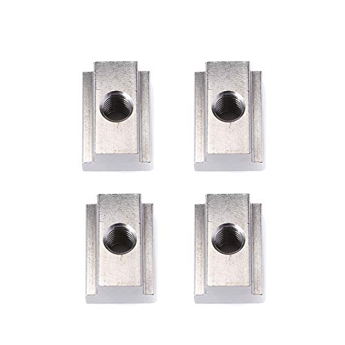 T Slot Nuts for Toyota Bed Deck Rail, 4 PCS Stainless Steel Nuts for Tacoma & Tundra Cleats, Tie Downs and Accessories 3/8'-16 Thread 304 Steel