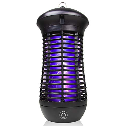 Livin’ Well Bug Zapper - 4000V High Powered Electric Mosquito Eradicator and Insect Killer Trap with 1,500 Sq. Feet Range and 18W UVA Mosquito Light Bulb