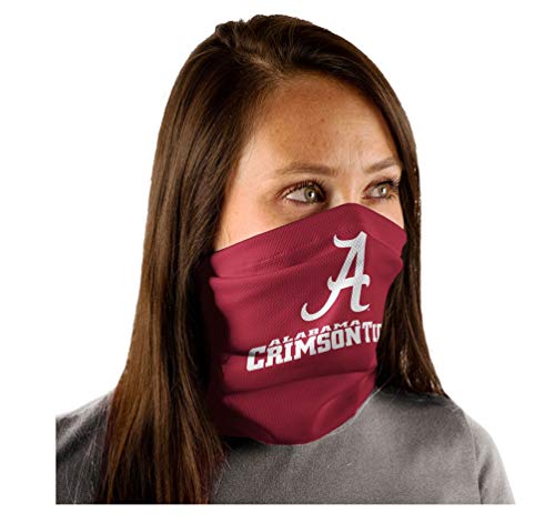 WinCraft NCAA University Alabama Crimson Tide Text/Logo Fan Wrap Gaiter Mask Headwear