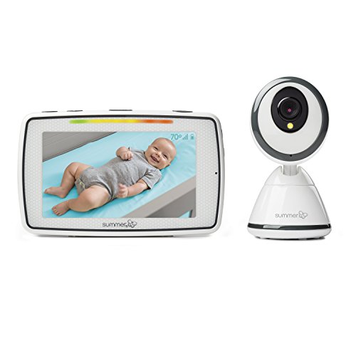 Summer Baby Pixel Video Baby Monitor with 5-inch Touchscreen and Remote Steering Camera – Baby Video Monitor with Clearer Nighttime Views and SleepZone Boundary Alerts