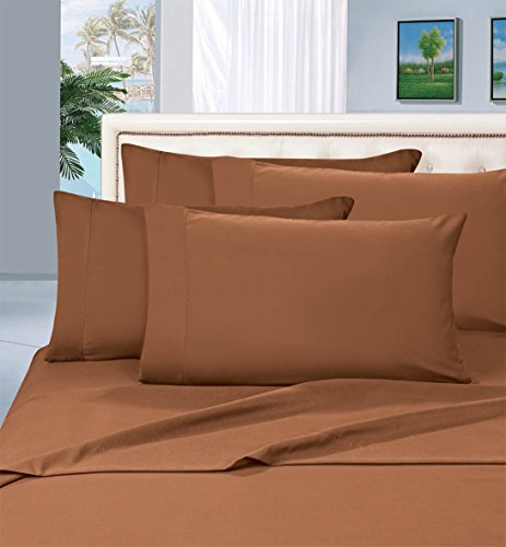 Elegant Comfort Luxurious Bed Sheets Set on Amazon 1500 Thread Count Wrinkle,Fade and Stain Resistant 4-Piece Bed Sheet Set, Deep Pocket, Hypoallergenic - Queen Bronze