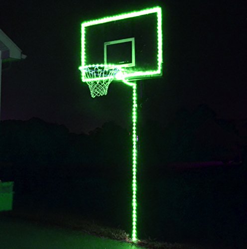 GlowCity Light Up Basketball Hoop Lighting kit(Light Up Basketball Not Inlcuded) (Green)