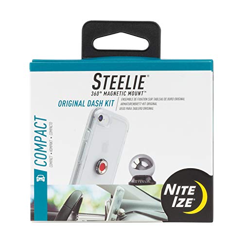 Nite Ize Original Steelie Dash Mount Kit - Magnetic Car Dash Mount for Smartphones (Packaging may vary)