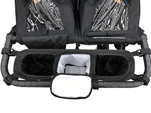 Double Stroller Organizer for Bob Duallie and Baby Jogger City Mini GT